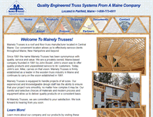 Tablet Screenshot of mainelytrusses.com